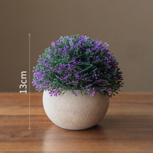 simulated green potted plants