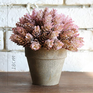 simulated green potted plants