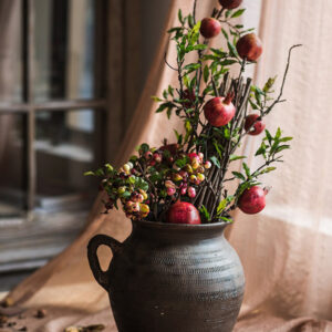 simulation pomegranate green plant potted plant